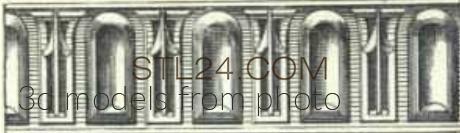 Фризы (FRIESE_1133 -  | 3D model 3DSMAX / OBJ / STL) 3D модель для ЧПУ станка